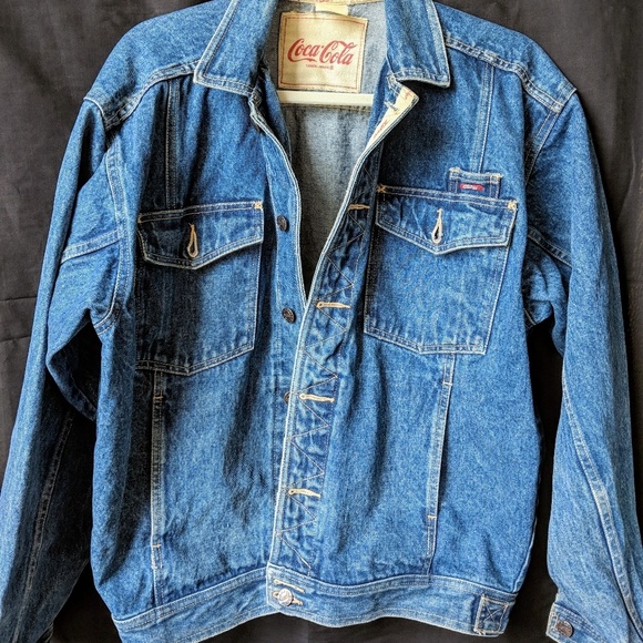 vintage coca cola jean jacket